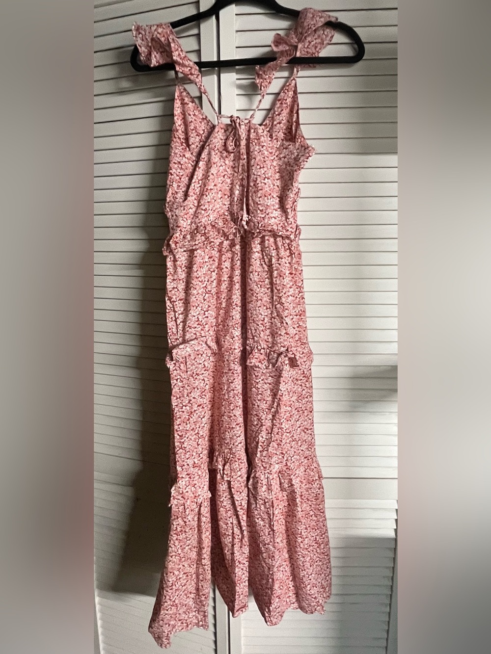 Petal & Pup Pink Floral Tiered Ruffle Maxi Dress - Picture 3 of 9
